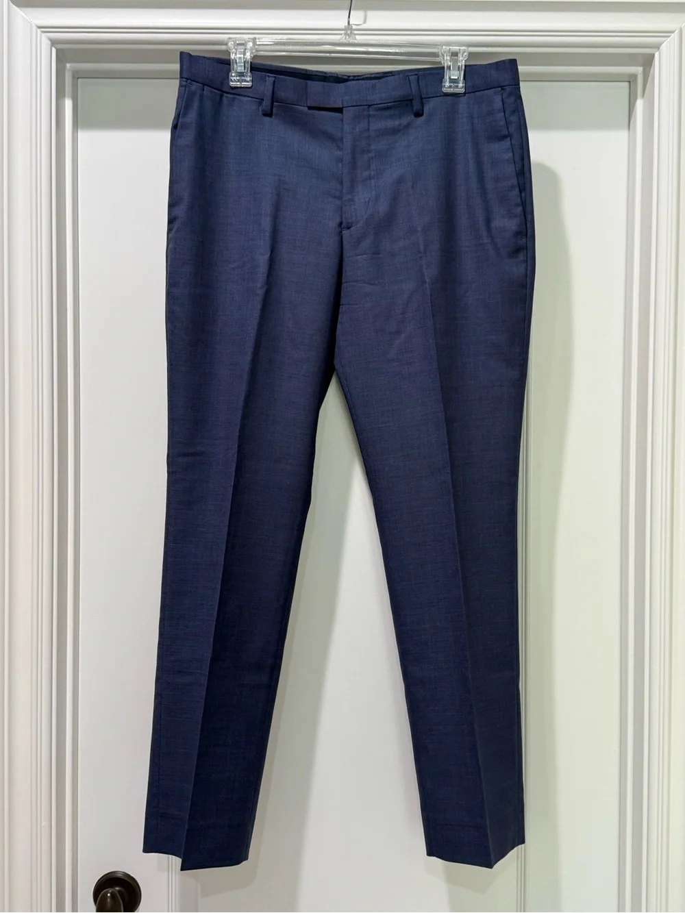 Banana Republic Blue Tessuto Marzotto Premium Italian Wool Pant
